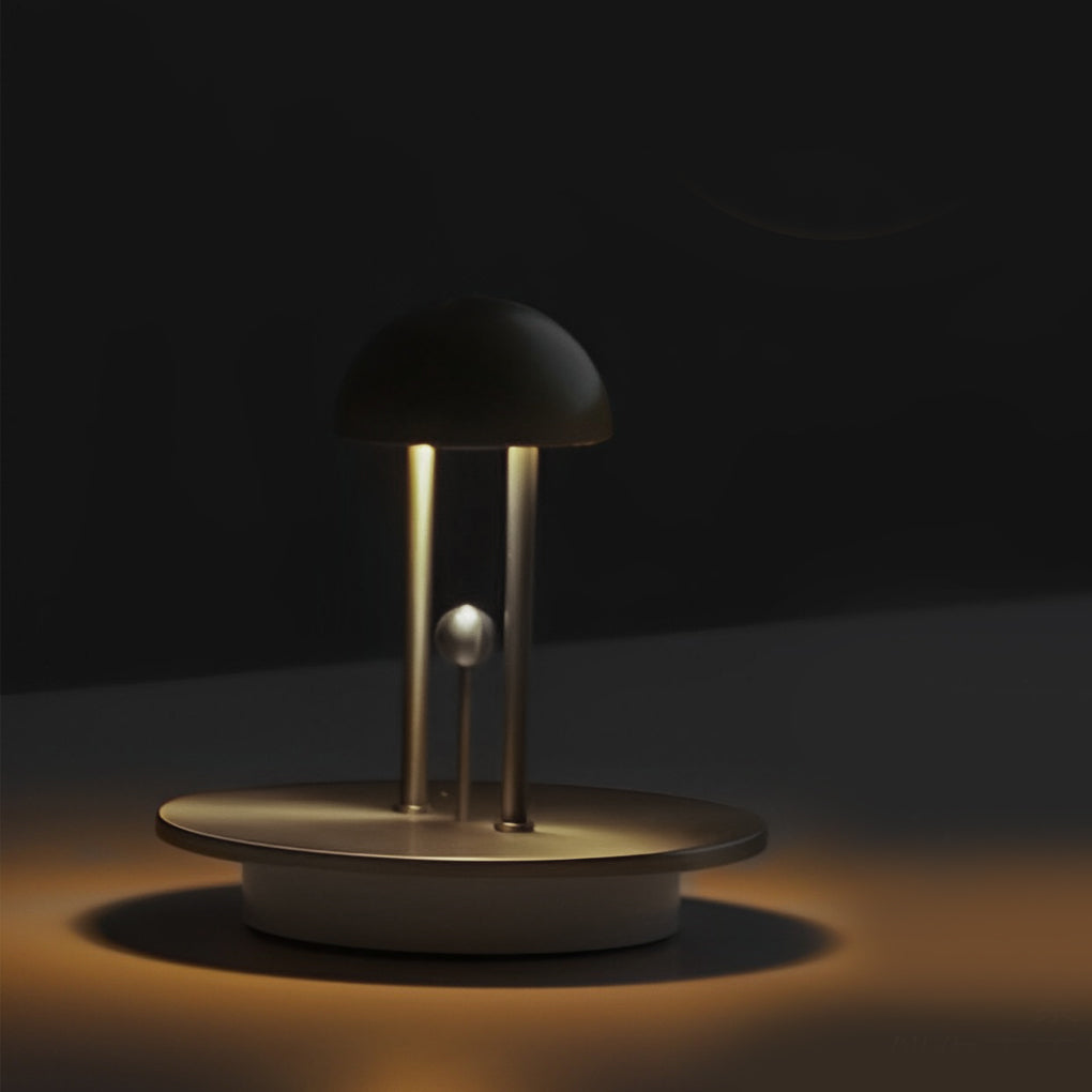 Touch Dimming Nickel Jingle Table Lamp for Ambient Lighting
