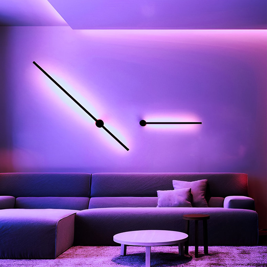Premium RGB LED Linear Wall Sconces with Remote Control