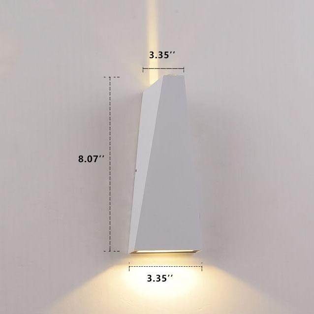 Contemporary Trapezoid LED 2-Light Sconce