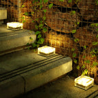 Premium Solar LED Waterproof Glass Garden Ground Light