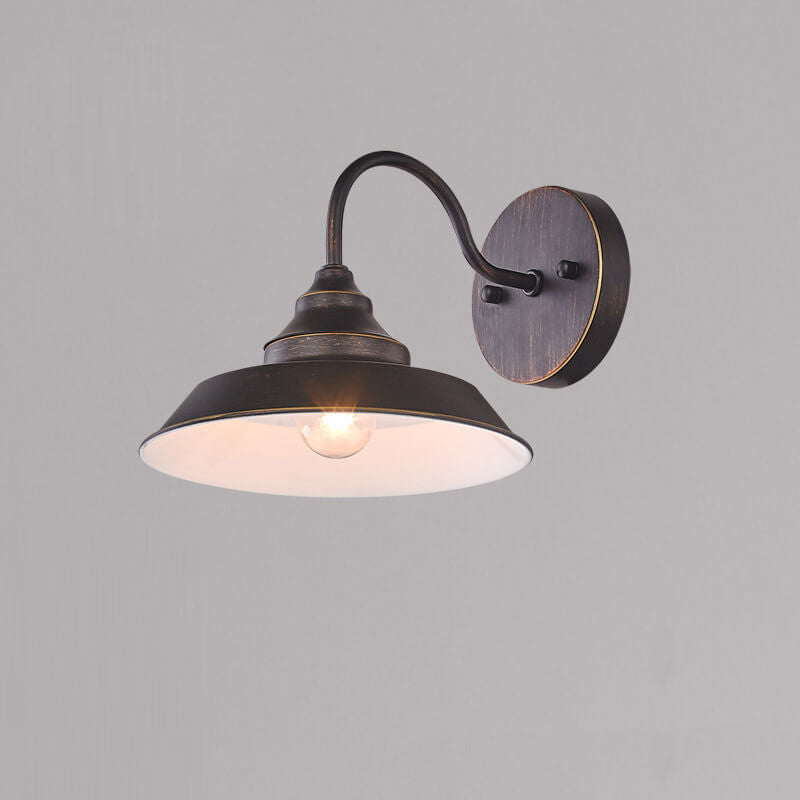 Vintage Industrial Iron Wall Sconce