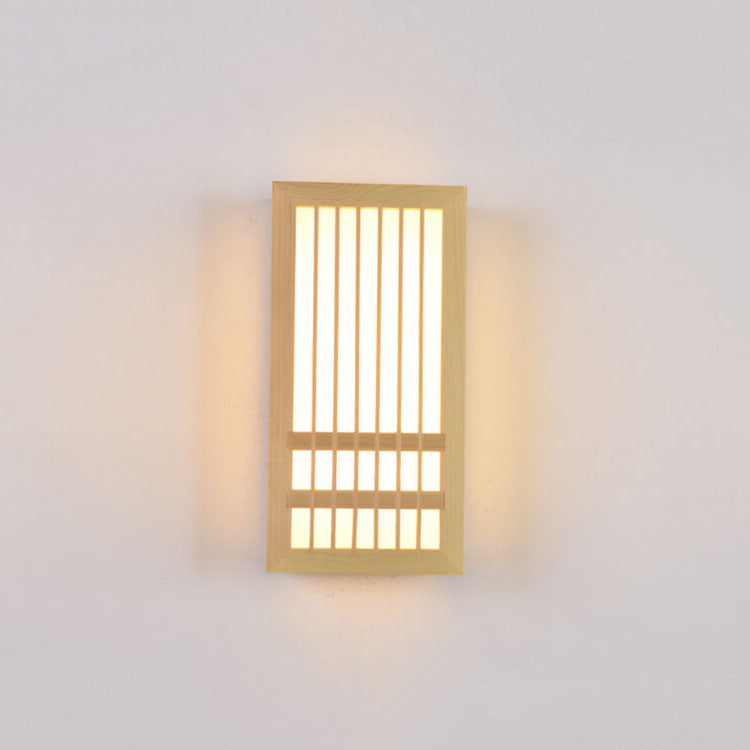 Solid Wood & Acrylic LED Wall Sconce