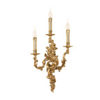 Vintage French Brass Wall Sconce