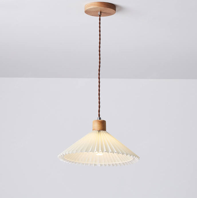 Nordic Minimalist 1-Light Pleated Pendant Lamp