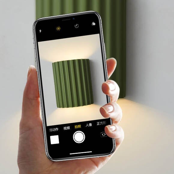 Striped Macaron Resin Wall Sconce