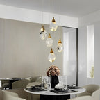 Modern Spiral Crystal Chandelier for High Ceilings