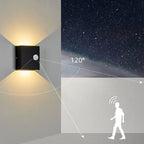 Square LED Motion Sensor Wall Sconce