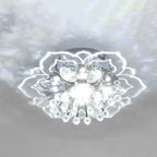 Elegant Crystal Flower LED Flush Mount Ceiling Light