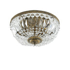Vintage Crystal Flush Mount Ceiling Light - 4/6 Lights