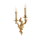 Vintage French Brass Wall Sconce