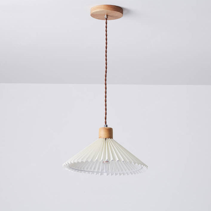 Nordic Minimalist 1-Light Pleated Pendant Lamp