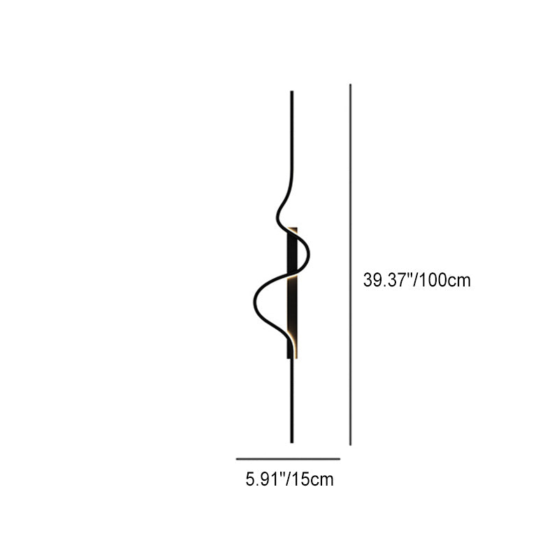 Aluminum Long Wave LED Wall Sconce