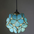 Premium Vintage Stained Glass Petal Pendant Light