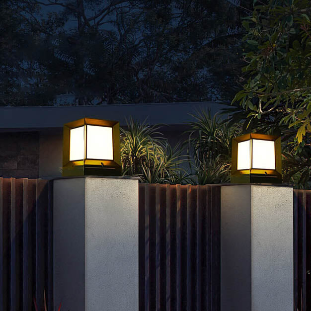 Premium Waterproof Square LED Solar Lawn Fence Light