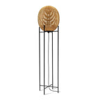 Boho Rattan and Metal Accent Floor Lamp