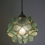 Premium Vintage Stained Glass Petal Pendant Light