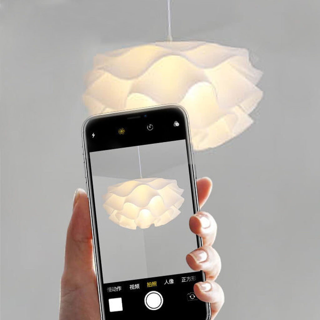 Minimalist Floral Acrylic Multi-Layer Pendant Light