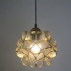 Premium Vintage Stained Glass Petal Pendant Light