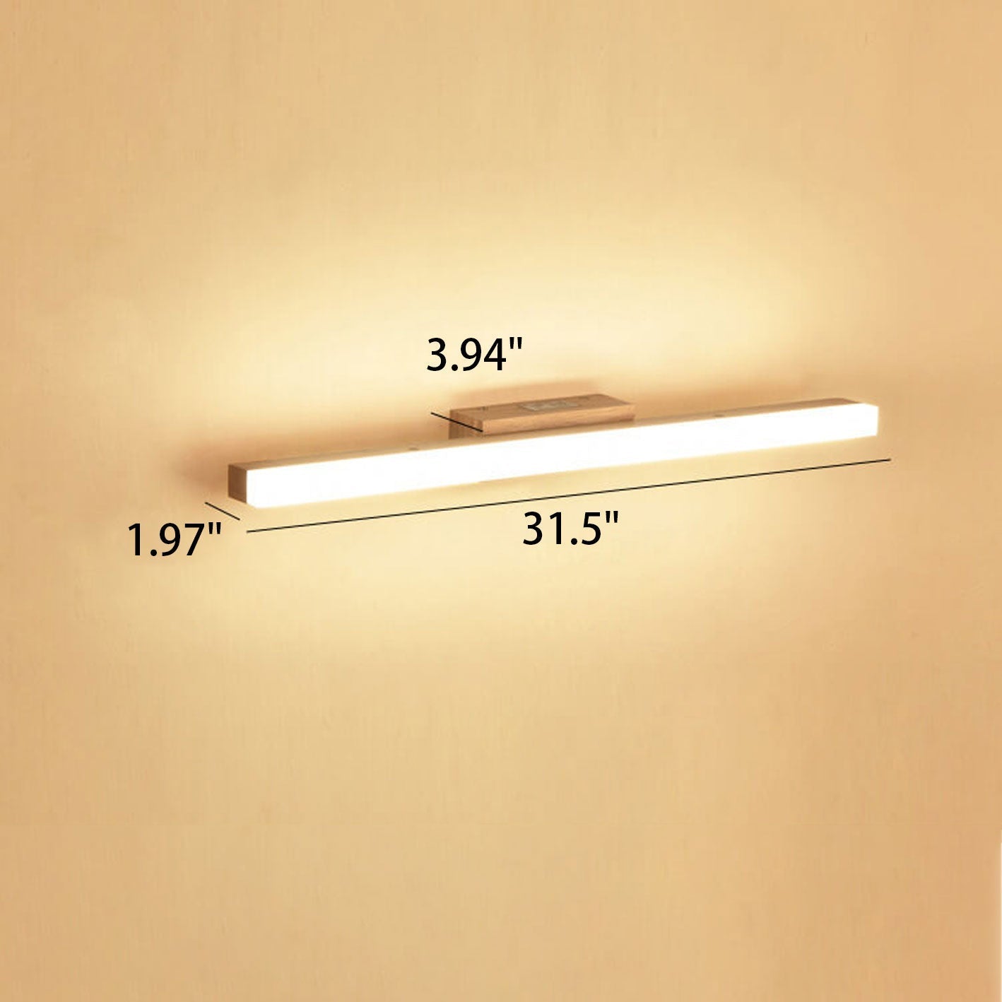 Nordic Wood LED Strip Vanity Light