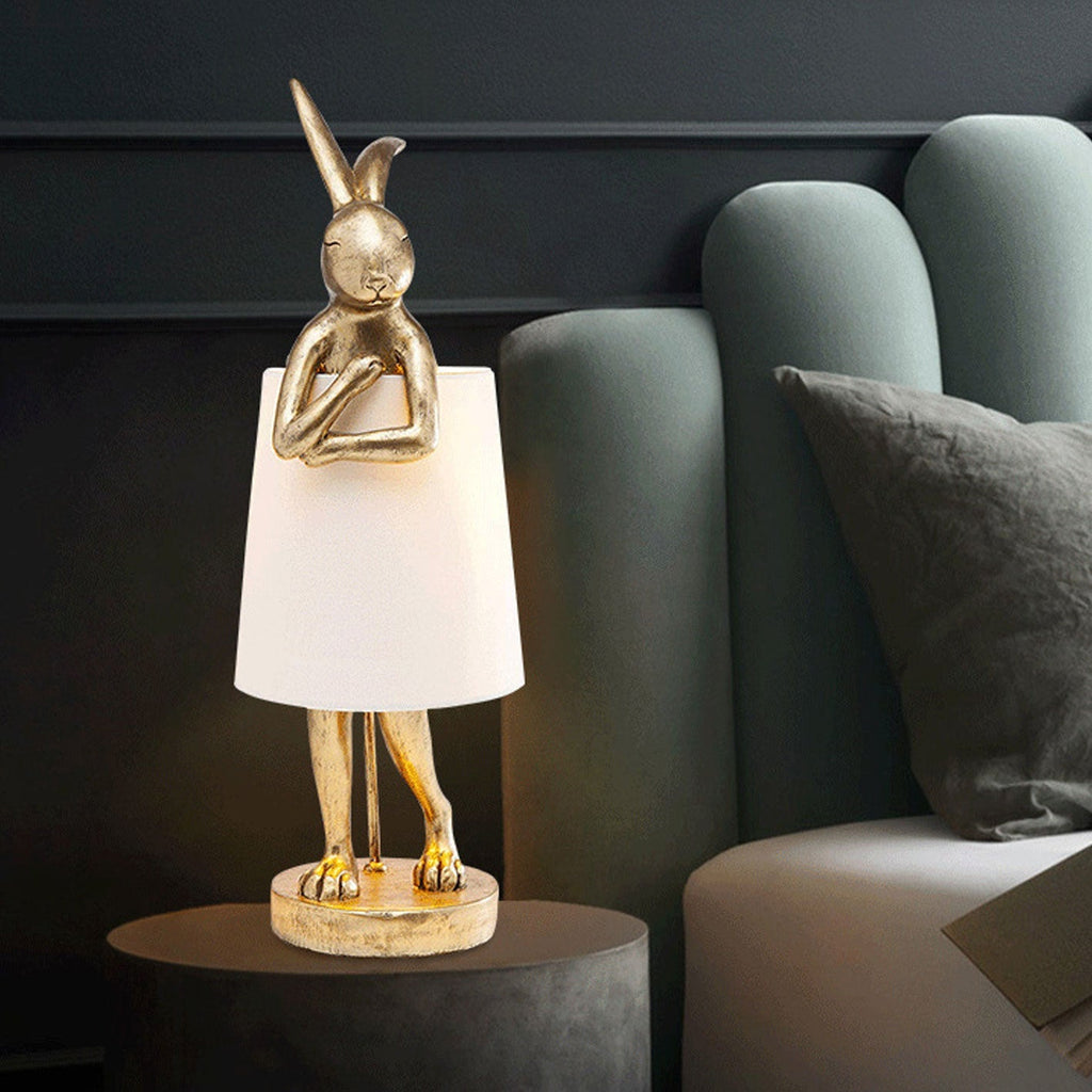 Premium Nordic Rabbit Resin Table Lamp - 1 Light