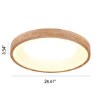 Nordic Wood LED Flush Mount Ceiling Light