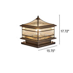 Premium European Brass and Glass Waterproof Square Pillar