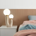 Beige Cactus LED Accent Table Lamp - 2-Light Modern Design