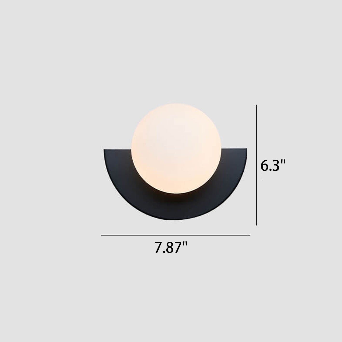 Colorful Glass Spherical Wall Sconce