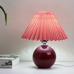 Minimalist Ceramic Pleated Table Lamp