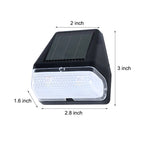 Set of 4 Solar LED Step Lights with Dusk-to-Dawn Sensor - Warm White Outdoor Lighting