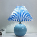 Minimalist Ceramic Pleated Table Lamp