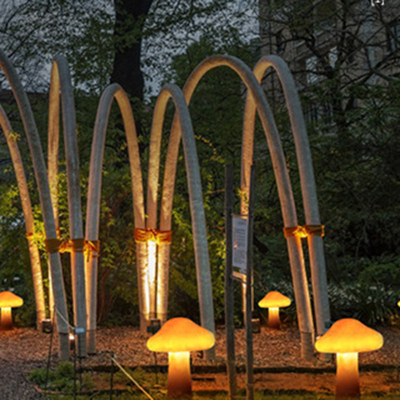 Premium Art Deco Solar Mushroom LED Outdoor Garden Light