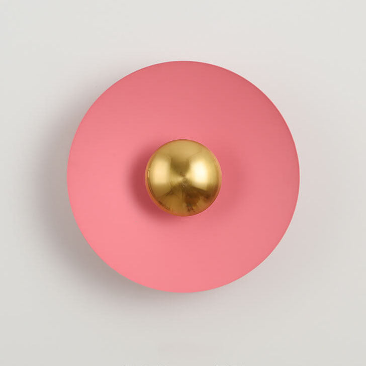 Nordic Multicolor Round LED Wall Sconce