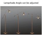 Premium Industrial Bronze 1-Light Floor Lamp with Adjustable Boom Arm