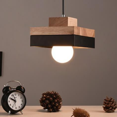 Nordic 1-Light Round/Square Pendant Lamp