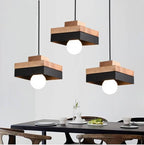 Nordic 1-Light Round/Square Pendant Lamp