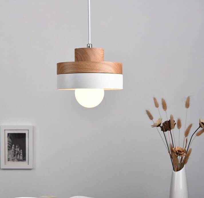 Nordic 1-Light Round/Square Pendant Lamp