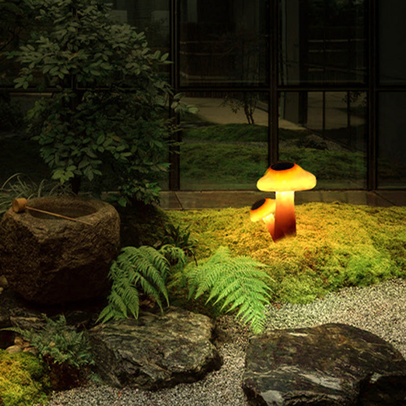 Premium Art Deco Solar Mushroom LED Outdoor Garden Light