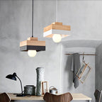 Nordic 1-Light Round/Square Pendant Lamp