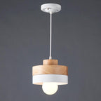Nordic 1-Light Round/Square Pendant Lamp