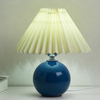 Minimalist Ceramic Pleated Table Lamp