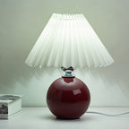 Minimalist Ceramic Pleated Table Lamp