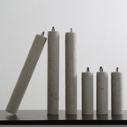 Industrial Cement Cylinder Pendant Light - 1-Light Fixture for Living Room