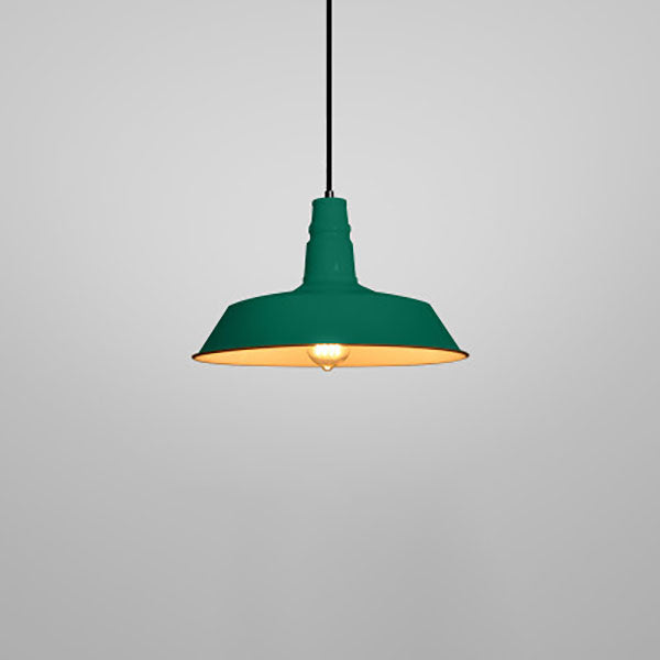 Modern Industrial Round Iron 1-Light Pendant for Living Room