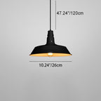 Industrial Round Iron Pendant
