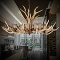 Rustic Antler Resin 6-Light Chandelier