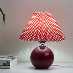 Minimalist Ceramic Pleated Table Lamp