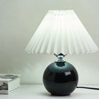 Minimalist Ceramic Pleated Table Lamp