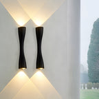 Modern Electroplated Metal LED Up and Down Wall Sconce