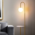 Nordic Minimalist Iron and Marble LED Floor Lamp